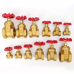 Brass Gate Valve Thickening Thread Type Thickening For Water Pipe Manual Valve Switch Engineering Copper Gate Valve