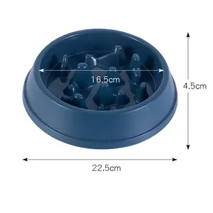 Produsen Grosir Warna-warni Mangkuk Anjing Pengumpan Lambat Desain Tulang - Product Image 4