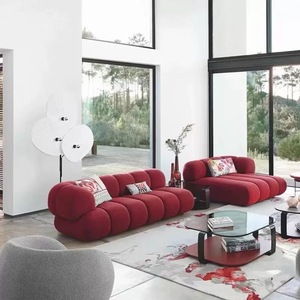Modern <b>L</b>-<b>Shaped</b> Sectional <b>Sofa</b> Set with Stainless Steel Legs Fabric <b>Covered</b> Compressed Design for Living Room Furniture - Product Image 5