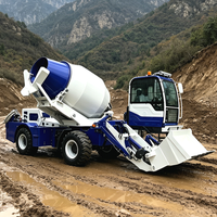 Camion malaxeur à béton autochargeur mobile de 1,8 à 2,6 m³, machine à béton hydraulique diesel pour la construction de routes et de ponts