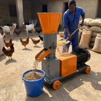 Nouvelle machine à granulés d'aliments pour animaux portable à essence pour la fabrication d'aliments pour volailles, poulets et oiseaux, haute capacité, faible coût, en vente