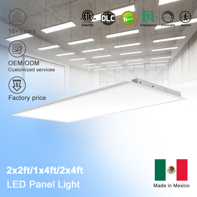 High-Power 100W/120W LED Flat Panel Light 1195*595mm Commercial Sensor APP Smart Control IP65 Rated 5-Year Warranty 3000-6500K