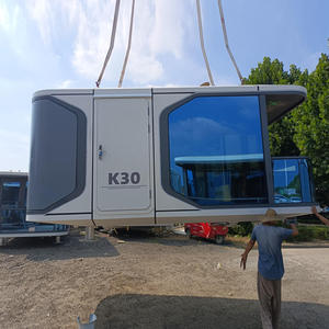 Maison mobile en aluminium type capsule spatiale, cabine de loisirs, chambre ensoleillée, hôtel conteneur en verre avec isolation phonique et thermique <span class=keywords><strong>solaire</strong></span> - Product Image 4