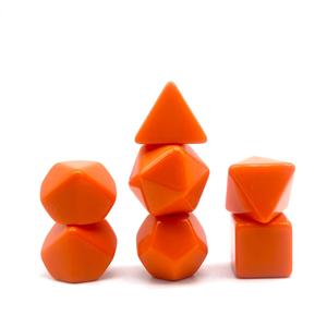 ชุดลูกเต๋าอะคริลิค 7 ชิ้น ยี่ห้อ Passen 7 สี ลวดลายแกะสลัก รูปทรงหลายเหลี่ยม ลูกเต๋าเปล่า สำหรับเล่นเกมกระดานแบบกลุ่ม - Product Image 4