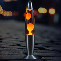 Base en aluminium Modern new Rocket coloré arc-en-ciel bouteille en verre liquide LAVA LAMP 16 inch lumière sensorielle décoration de chambre de lit