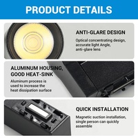 LOSO High Quality Anti Glare Design 48V Rail System Aluminium Ultra Thin LED Magnetic Track Light