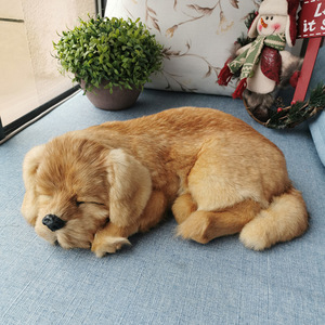 Réplica de perro Husky o lobo, de piel auténtica, como un perro real durmiendo, modelo de animal de peluche de simulación. - Product Image 2