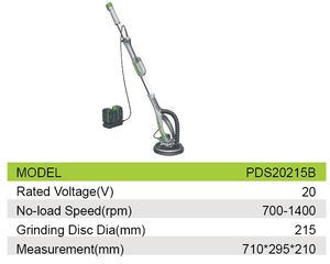<span class=keywords><strong>Ponceuse</strong></span> à cloisons sèches industrielle à perche, vitesse réglable, avec disques de ponçage, longue portée - Product Image 3