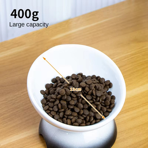 Yüksek bacaklı seramik kedi kase katı hayvan mama kasesi servikal omurga köpek besleyici kase kedi korur su kasesi - Product Image 3
