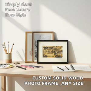 Cadre <span class=keywords><strong>photo</strong></span> <span class=keywords><strong>carré</strong></span> en bois massif A4 A3 personnalisé pour bureau, impression UV 6 pouces, vente en gros - Product Image 4