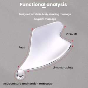 Acier inoxydable Gua Sha Dial Bar Masseur Facial Grattoir Pour Le Corps Visage Menton Lift Acupuncture Outil Membre Grattage Tige De Massage Du Dos - Product Image 4