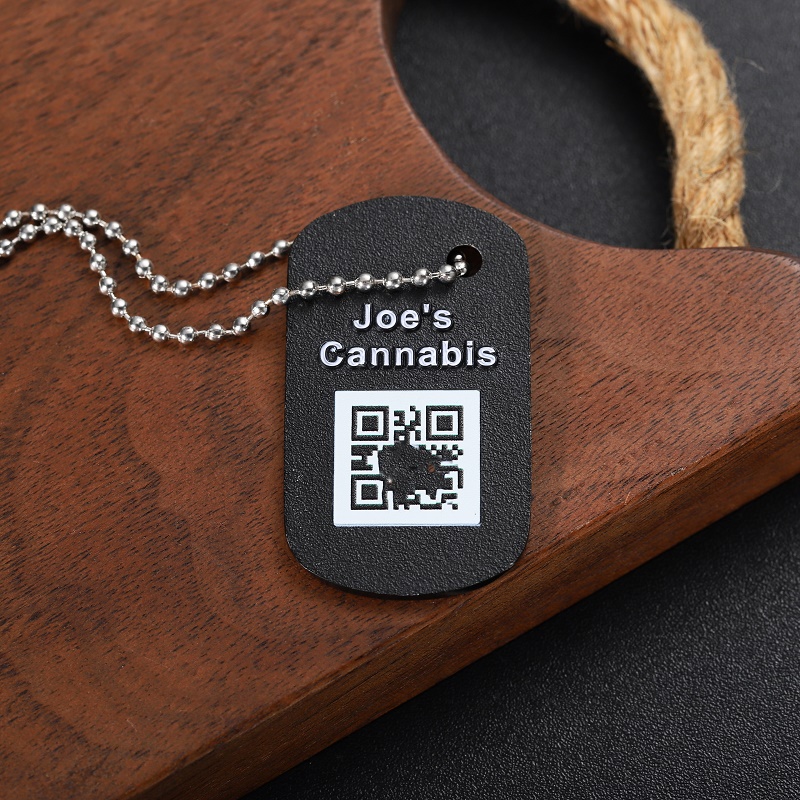 Placas de identificación para perros con código QC