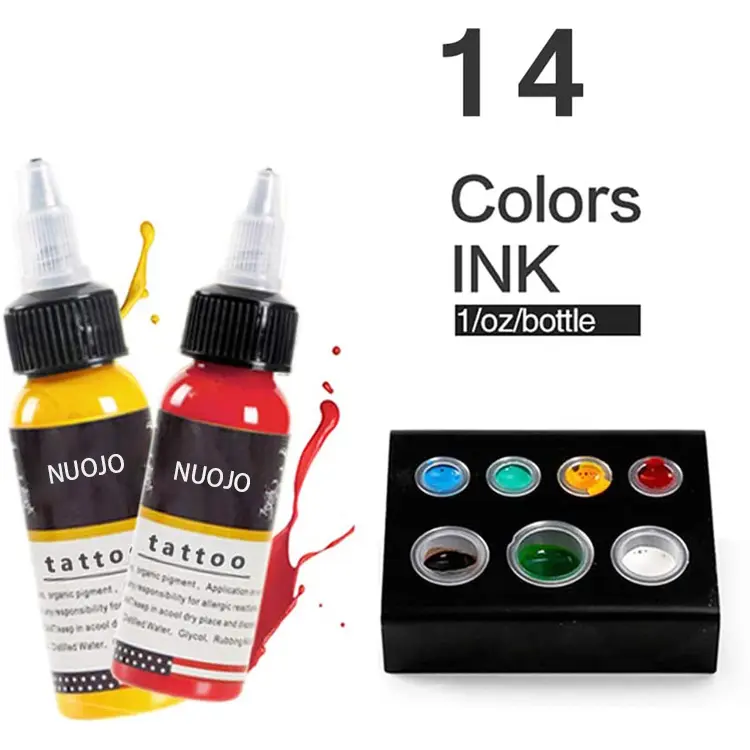 Nuojo vente en gros, meilleur Pigment dynamique Standard, plusieurs couleurs, encre de tatouage de sourcils pcl éternel