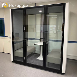 Mobiliario de Oficina Flexspace, Cabinas Privadas Personalizadas y Ensamblables, Portátiles, Removibles, Insonorizadas, Acústicas, para Reuniones, Oficina, Cabina Telefónica - Product Image 1