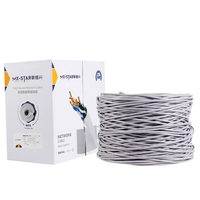 Cable Lan de red Cat5e para interiores de alta velocidad CCA 24awg cable UTP CAT5e cable Ethernet de red Lan