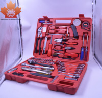 Boîte de réparation d'urgence multifonctionnelle et peu encombrante, kit d'outils professionnel de 79 pièces, kit complet d'outils de réparation pour la maison et l'automobile