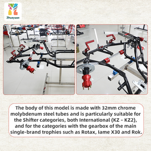 Châssis de karting Zhuoyuan KZ Category, karting à essence avec levier de vitesses, karting de course, châssis de karting pour adultes avec jantes - Product Image 3