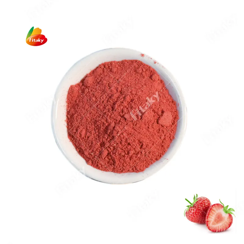 Aroma Frucht Erdbeer pulver mit einem günstigen Preis Erdbeer geschmack Pulver Erdbeer pulver zum Backen