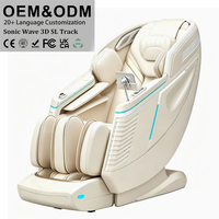 Silla de Masaje de Doble Núcleo Sonic Wave 4D con Mecanismo de Engranajes de Acero de Precisión y Motor de Cobre
