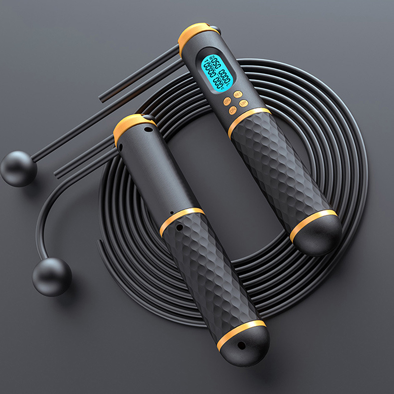 Ropeless Jump Rope With Counter Fitness Weighted Skipping Rope
