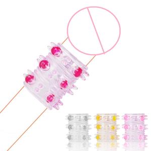 1PCS <span class=keywords><strong>Penis</strong></span> ringe Kondome Perlen <span class=keywords><strong>Penis</strong></span> vergrößerung für Männer Ärmel Gummi Sexspielzeug Vagina Stimulator - Product Image 6