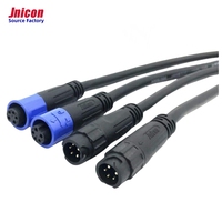 Industrial IP67 M12 Conector Macho Hembra Circular Enchufe Multiplicar Pin Cable M12 Conector a prueba de agua