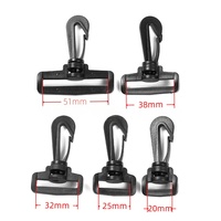 Boucle pivotante en plastique professionnelle, crochet à pression, crochet pivotant de sécurité robuste pour bagages, boucle pour sac, accessoires pour poussette