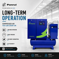 Unité de base stable PANRUI pour usine de batteries à énergie nouvelle, compresseur d'air rotatif à vis pneumatique avec réservoir d'air