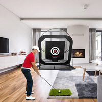 CE OEM Usine chinoise Filet d'entraînement de golf durable avec système de retour automatique de balles et barrière double face