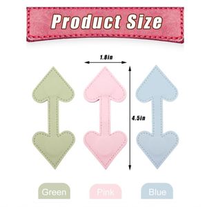Magnetic Leather Heart <b>Bookmarks</b> Colorful Magnet Book Marks Cute Book Marks for Reading Accessory - Product Image 3