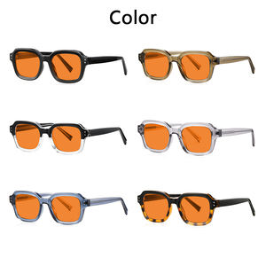 Hot Custom Fashion Retro Vintage Square Frame Prescrição Diopter 97%-100% Anti Luz Azul Bloqueio Unisex Computer <span class=keywords><strong>Glasses</strong></span> - Product Image 4