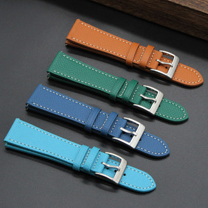 Cinturino per Orologio Yunse Traspirante a Sgancio Rapido, Originale <span class=keywords><strong>in</strong></span> Vera <span class=keywords><strong>Pelle</strong></span> Epsom a Grana Piena, Artigianale, Intercambiabile, <span class=keywords><strong>in</strong></span> Acciaio Inossidabile - Product Image 5