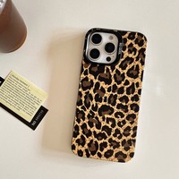 Coque de téléphone populaire motif Panda de dessin animé pour iPhone 17 Air 16 15 14 13 12 Pro Max, antichoc, motif Léopard Tigre, coque de protection
