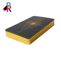 Jeu de cartes à collectionner personnalisé avec bord doré, impression offset CMYK 4 couleurs sur papier de haute qualité, formes découpées sur mesure