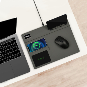 15 Wát không dây sạc da chuột pad với Led Logo điện thoại chủ handwriter chống nước & Scratch Proof - Product Image 2