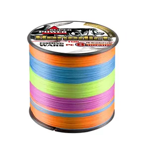 1000m esportazione personalizzata nel mercato russo multi-colore classico 8 lenza intrecciata colorfast PE line per la pesca