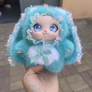 Lussuoso Ciondolo Peluche Coniglio <span class=keywords><strong>Linda</strong></span> con Grandi Orecchie, Decorazione per Cameretta Unisex, Cartone Animato Popolare e Carino - Product Image 2