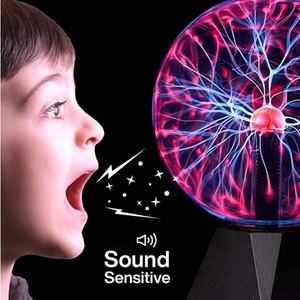 J & R 8 pouces grande taille couleur personnalisée <span class=keywords><strong>Plasma</strong></span> Disco <span class=keywords><strong>boule</strong></span> lampe capteur <span class=keywords><strong>de</strong></span> son décoration <span class=keywords><strong>de</strong></span> noël - Product Image 5