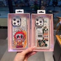 Usine Chaude Charmes Labubu Grand Dans L'énergie Téléphone étui pour iphone 16 Plus 15 Pro Max 17 Air Mignon Dessin Animé TPU PC Couverture de Téléphone