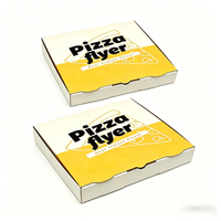 Kotak Pizza Ramah Lingkungan Biodegradable Daur Ulang Tahan Air Food Grade Laminasi Matt Embossing Ukuran/Logo Kustom