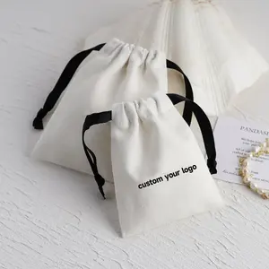 Eco Friendly Custom 100% Cotton Canvas Drawstring Bag Shoes Dust Bag Plain Cotton Dust Bag For Normal Life