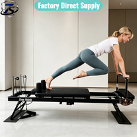 Machine de Pilates Reformer Professionnelle en Acier Allié Naturel avec Logo Personnalisé, Durable et Réglable, pour Studio et Usage Commercial