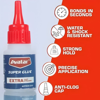 Colle liquide écologique Avatar 20g pour le travail du bois, divers matériaux - Adhérence forte, emballage de construction