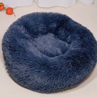WQS Huisdierenbed voor honden & katten, winterwarm, diepe slaap, langpolig rond pluche bed - populaire internetartikelen groothandel