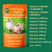 Additif alimentaire de haute qualité pour la croissance des poulets, des bovins, des porcs et des poissons, stimulant de prise de poids, 500g/sac