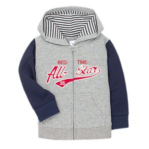 Nouveau Offre Spéciale nouveau-né Veste Zippée À Capuche Manches longues dessin animé Impression garçon fille vêtements coton bébé <span class=keywords><strong>manteau</strong></span> - Product Image 1