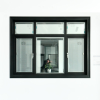 Fenêtres en verre pour maison, design personnalisable, fenêtre à battants en aluminium