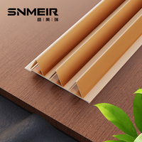 Panneaux de grand mur en aluminium/acier inoxydable cannelés décoratifs à grain de bois 3d 4d pour mur intérieur et plafond