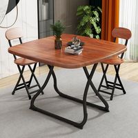 Table pliante simple portable léger pour appartements de location utilisation à domicile gain de place assemblage facile