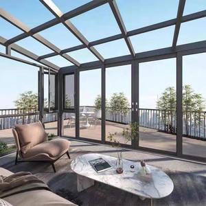 Personnalisable Design Moderne Cadre en Aluminium Véranda Usine Jardin Extérieur Maisons en Verre pour Quatre Saisons <span class=keywords><strong>Solarium</strong></span> pour Villas - Product Image 4